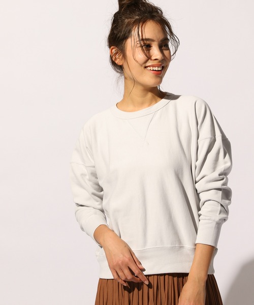 Champion（チャンピオン）の「【Champion(チャンピオン）】クルーネックプルオーバー（Tシャツ/カットソー・レディース・ホワイト/ライトグレー/ブラック・MEDIUM）」の7枚目の写真