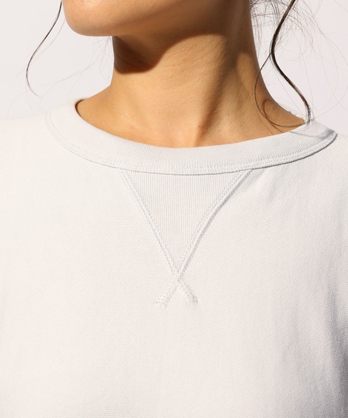 Champion（チャンピオン）の「【Champion(チャンピオン）】クルーネックプルオーバー（Tシャツ/カットソー・レディース・ホワイト/ライトグレー/ブラック・MEDIUM）」の11枚目の写真