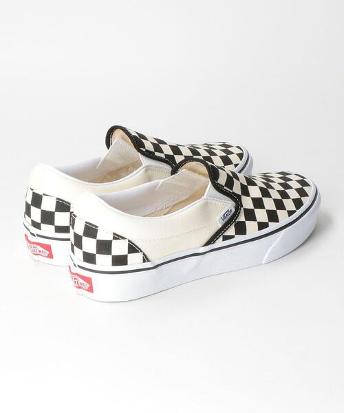 VANS（バンズ）の「＜VANS（バンズ）＞チェッカークラシックスリッポン/スニーカー（スリッポン・レディース・ブラック・5h/6/5/7/6h）」の6枚目の写真