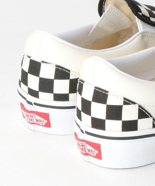 VANS（バンズ）の「＜VANS（バンズ）＞チェッカークラシックスリッポン/スニーカー（スリッポン・レディース・ブラック・5h/6/5/7/6h）」の3枚目の写真