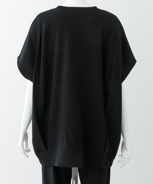 MILKFED.（ミルクフェド）の「BIG TOP W/TUCK（Tシャツ/カットソー・レディース・ホワイト/ライトブルー/ブラック・ONE SIZE）」の8枚目の写真