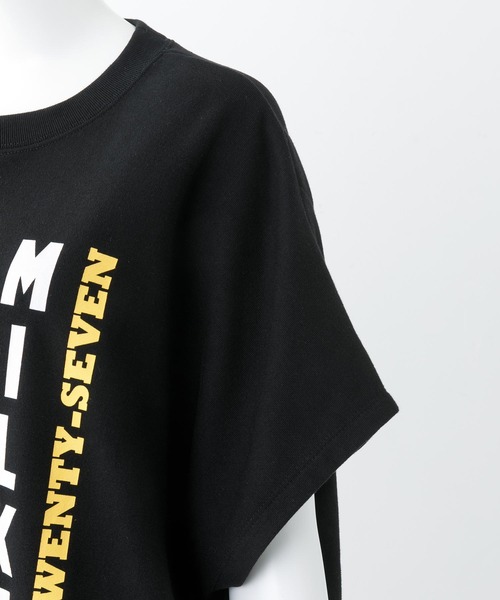 MILKFED.（ミルクフェド）の「BIG TOP W/TUCK（Tシャツ/カットソー・レディース・ホワイト/ライトブルー/ブラック・ONE SIZE）」の13枚目の写真