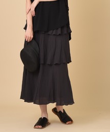 INTERPLANET | ＲＴスラブクリンクル加工ティアードスカート(スカート)