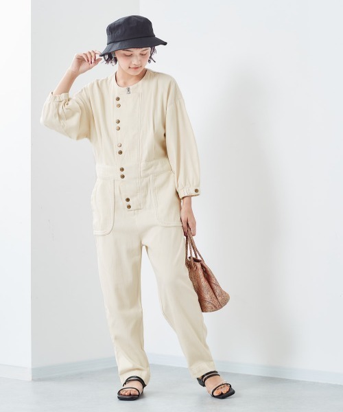 cepo（セポ）の「フライトオールインワン（つなぎ/オールインワン・レディース・ワンウォッシュ/オフホワイト・M）」の9枚目の写真