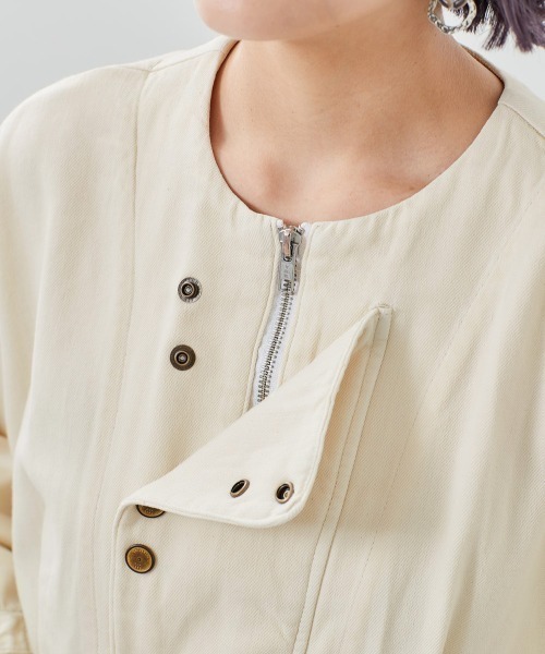 cepo（セポ）の「フライトオールインワン（つなぎ/オールインワン・レディース・ワンウォッシュ/オフホワイト・M）」の10枚目の写真