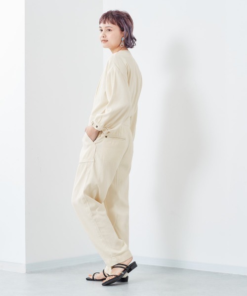 cepo（セポ）の「フライトオールインワン（つなぎ/オールインワン・レディース・ワンウォッシュ/オフホワイト・M）」の7枚目の写真