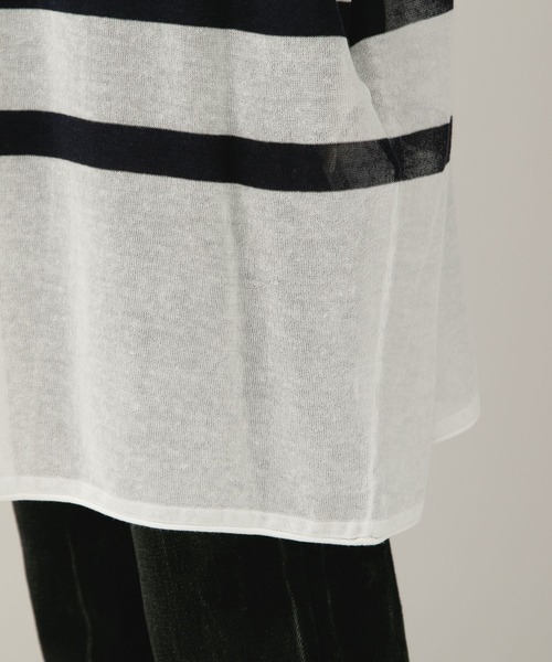 Curensology（カレンソロジー）の「Curensology(カレンソロジー)/シアーニットプルオーバー（ニット/セーター・レディース・ホワイト・FREE）」の6枚目の写真