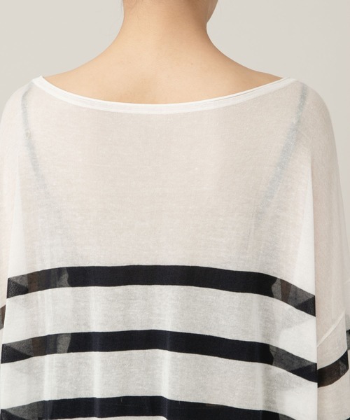 Curensology（カレンソロジー）の「Curensology(カレンソロジー)/シアーニットプルオーバー（ニット/セーター・レディース・ホワイト・FREE）」の4枚目の写真