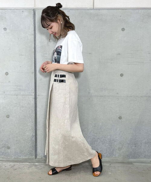 fredy repit(フレディレピ)の「ラップ風パネルスカート(スカート・レディース・ベージュ/ブラック/ブラウン系その他・36/38)」の6枚目の写真