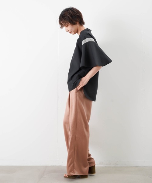 LUCA/LADY LUCK LUCA（ルカ/レディラックルカ）の「LC/LLL　タイプライターコンビVネックプルオーバー（シャツ/ブラウス・レディース・サックスブルー/アイボリー/ブラック・FREE）」の10枚目の写真