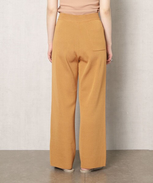 FREAK'S STORE(フリークスストア)の「▽【WEB限定】サマーニットワイドイージーパンツ(カラーパンツ)(スラックス・レディース・グリーン/ブラウン/ブラック/ナチュラル/オレンジ/ピンク/ライトグレー・MEDIUM/SMALL)」の12枚目の写真