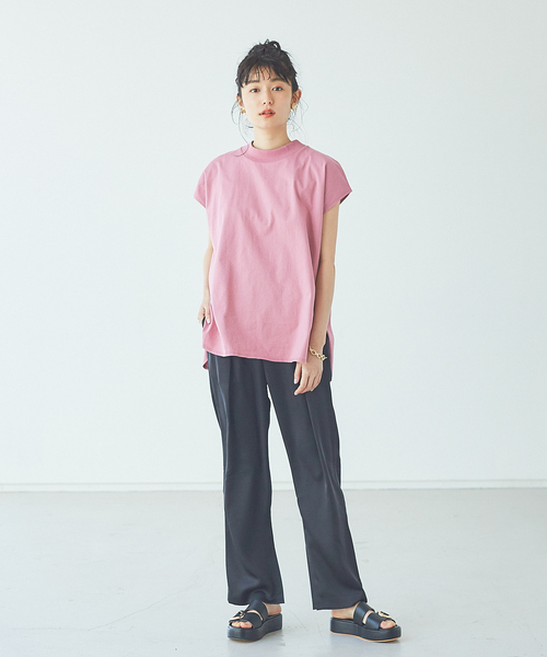 abahouse mavie(アバハウスマヴィ)の「サテンタックパンツ(その他パンツ・レディース・ベージュ/ブラック/グレイッシュブルー・38/36)」の16枚目の写真