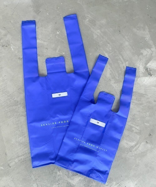 THEATRE PRODUCTS（シアタープロダクツ）の「SEA SIDE MARCHE BAG  - L -（エコバッグ/サブバッグ・レディース・ブルー/ホワイト/ブラック・FREE）」の19枚目の写真