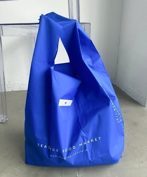 THEATRE PRODUCTS（シアタープロダクツ）の「SEA SIDE MARCHE BAG  - L -（エコバッグ/サブバッグ・レディース・ブルー/ホワイト/ブラック・FREE）」の21枚目の写真