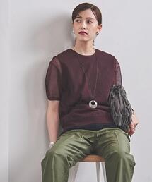 UNITED ARROWS | UWC SHEER クルーネック ショートスリーブ ニット†(ニット/セーター)