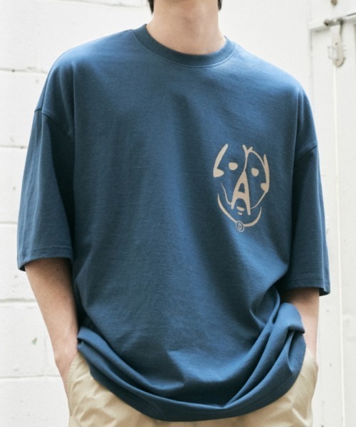Diamond Layla(ダイアモンドレイラ)の「【Diamond Layla 】テリアティーシャツ(T50) / Terrier T50(Tシャツ/カットソー・メンズ・ネイビー/ブラック/ホワイト・MEDIUM/LARGE/X-LARGE)」の6枚目の写真