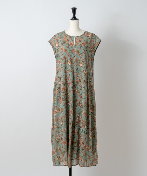 Rewde（ルゥデ）の「【TV着用】インド綿ロングワンピース（1R05-8816701）（ワンピース・レディース・ブラック/パープル/ブラウン/グリーン・M）」の17枚目の写真