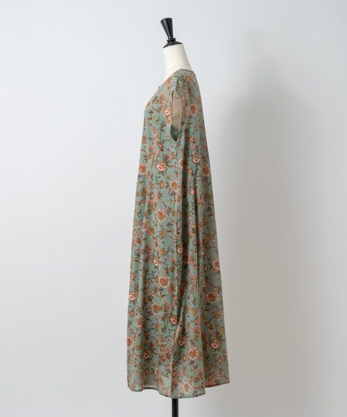 Rewde（ルゥデ）の「【TV着用】インド綿ロングワンピース（1R05-8816701）（ワンピース・レディース・ブラック/パープル/ブラウン/グリーン・M）」の9枚目の写真