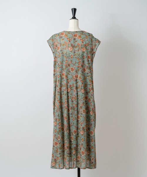 Rewde（ルゥデ）の「【TV着用】インド綿ロングワンピース（1R05-8816701）（ワンピース・レディース・ブラック/パープル/ブラウン/グリーン・M）」の12枚目の写真