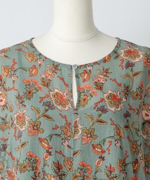 Rewde（ルゥデ）の「【TV着用】インド綿ロングワンピース（1R05-8816701）（ワンピース・レディース・ブラック/パープル/ブラウン/グリーン・M）」の7枚目の写真