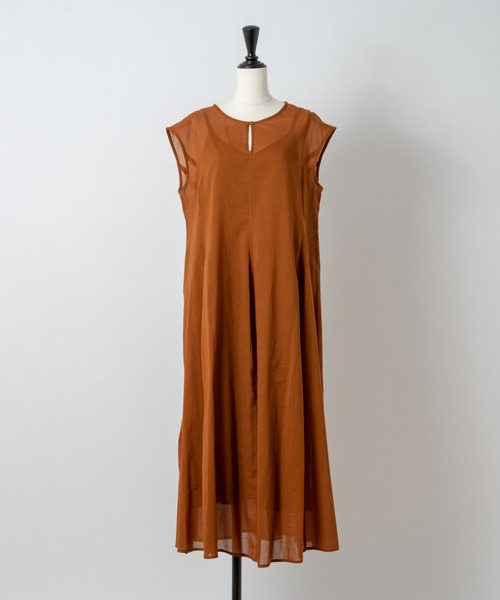 Rewde（ルゥデ）の「【TV着用】インド綿ロングワンピース（1R05-8816701）（ワンピース・レディース・ブラック/パープル/ブラウン/グリーン・M）」の6枚目の写真