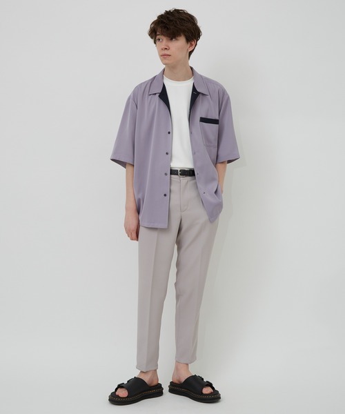 JUNRED（ジュンレッド）の「カラースキームオープンカラーS/Sシャツ（シャツ/ブラウス・メンズ・ベージュ/ラベンダー/イエロー系その他4・S/M/L）」の14枚目の写真