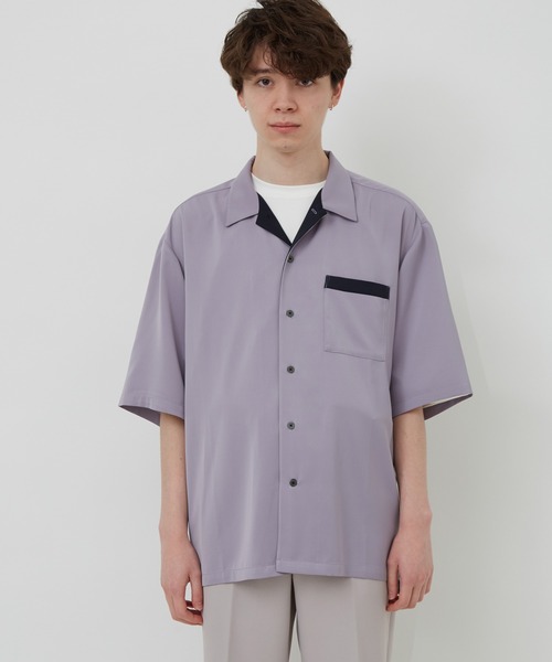 JUNRED（ジュンレッド）の「カラースキームオープンカラーS/Sシャツ（シャツ/ブラウス・メンズ・ベージュ/ラベンダー/イエロー系その他4・S/M/L）」の16枚目の写真