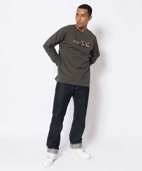 AVIREX（アヴィレックス）の「刺繍 Tシャツ カモフラージュ ロゴ / LS EMBROIDERY T-SHIRT CAMOUFLAGE LOGO / アヴィレックス / AVIREX（Tシャツ/カットソー・メンズ・ブラック/ホワイト/レモンイエロー/チャコール・LARGE/XX-LARGE/MEDIUM/X-LARGE）」の18枚目の写真