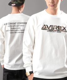 AVIREX | 刺繍 Tシャツ カモフラージュ ロゴ / LS EMBROIDERY T-SHIRT CAMOUFLAGE LOGO / アヴィレックス / AVIREX(Tシャツ/カットソー)
