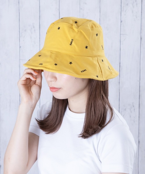 Anuenue(アヌエヌエ)の「ロゴ入りバケットハット(ハット・レディース・A/B/C/D/E/F/G/H/I/J/K/L/M/N/O/P・FREE)」の4枚目の写真