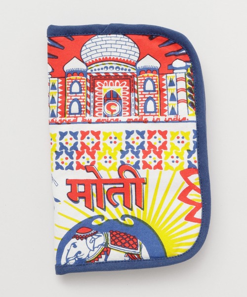 チャイハネ（チャイハネ）の「【チャイハネ】ワールドトリップ マルチケース（パスポートケース・レディース・その他10/ホワイト×ブルー/グリーン系その他/その他20/その他30/その他1/アニマル/ピンク系その他/レッド/カラフル/ベージュ/ブルー・FREE）」の13枚目の写真