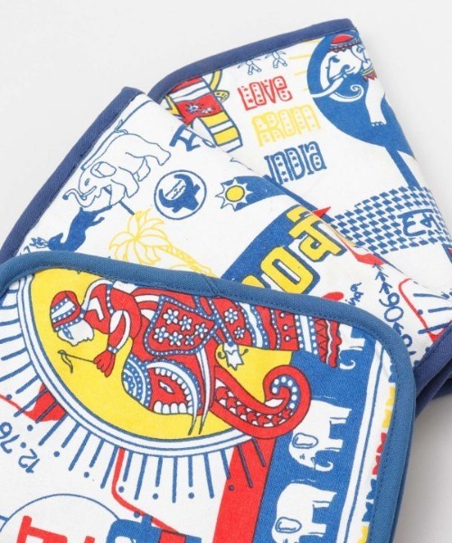 チャイハネ（チャイハネ）の「【チャイハネ】ワールドトリップ マルチケース（パスポートケース・レディース・その他10/ホワイト×ブルー/グリーン系その他/その他20/その他30/その他1/アニマル/ピンク系その他/レッド/カラフル/ベージュ/ブルー・FREE）」の16枚目の写真