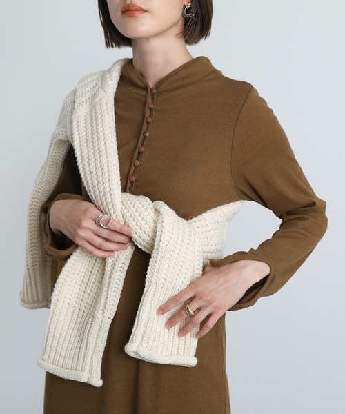select MOCA(セレクトモカ)の「2WAYスタンドカラーロングリブワンピース(ワンピース・レディース・ブラック/ベージュ/ブラウン・FREE)」の15枚目の写真