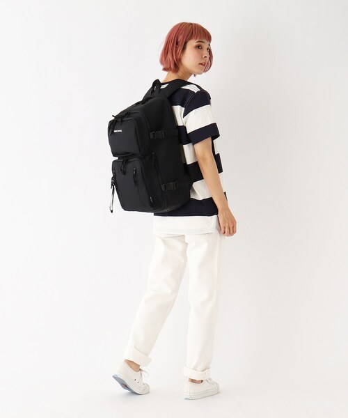 CORDURA（コーデュラ）の「◆11ポケット CORDURA(R)コーデュラ・リサイクルヘザー ロゴ刺繍バックパック（バックパック/リュック・レディース・ダークグレー/ブラック系/ブラック・99）」の17枚目の写真