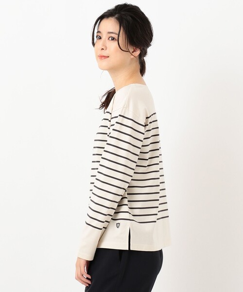 J.PRESS(ジェイプレス)の「バスクボーダー カットソー(Tシャツ/カットソー・レディース・グレー系2/ブルー系2/ベージュ系2・LARGE/MEDIUM)」の18枚目の写真
