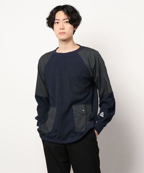 KRIFF MAYER(クリフメイヤー)の「サーマルデザインクルー(Tシャツ/カットソー・メンズ・ブラック/ネイビー/グレー/オフホワイト・SMALL/MEDIUM/LARGE/X-LARGE)」の7枚目の写真