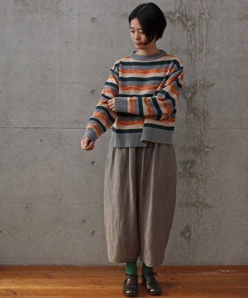 aimer le mieux（エメルミュー）の「aimer ラムナイロン　ブークレー　クルーネックプルオーバー（ニット/セーター・レディース・ピンク系その他/オレンジ系その他・FREE）」の12枚目の写真