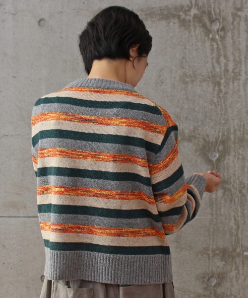 aimer le mieux（エメルミュー）の「aimer ラムナイロン　ブークレー　クルーネックプルオーバー（ニット/セーター・レディース・ピンク系その他/オレンジ系その他・FREE）」の8枚目の写真