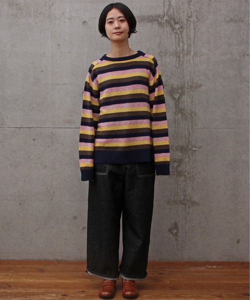 aimer le mieux（エメルミュー）の「aimer ラムナイロン　ブークレー　クルーネックプルオーバー（ニット/セーター・レディース・ピンク系その他/オレンジ系その他・FREE）」の13枚目の写真