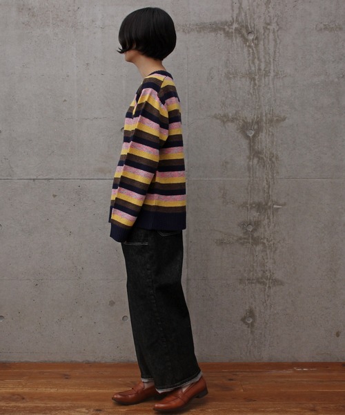 aimer le mieux（エメルミュー）の「aimer ラムナイロン　ブークレー　クルーネックプルオーバー（ニット/セーター・レディース・ピンク系その他/オレンジ系その他・FREE）」の15枚目の写真