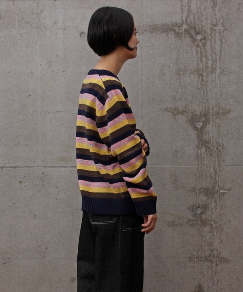 aimer le mieux（エメルミュー）の「aimer ラムナイロン　ブークレー　クルーネックプルオーバー（ニット/セーター・レディース・ピンク系その他/オレンジ系その他・FREE）」の18枚目の写真