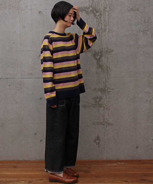 aimer le mieux（エメルミュー）の「aimer ラムナイロン　ブークレー　クルーネックプルオーバー（ニット/セーター・レディース・ピンク系その他/オレンジ系その他・FREE）」の19枚目の写真