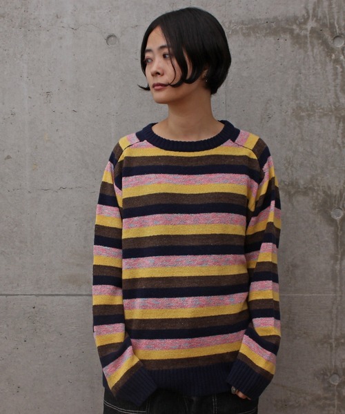 aimer le mieux（エメルミュー）の「aimer ラムナイロン　ブークレー　クルーネックプルオーバー（ニット/セーター・レディース・ピンク系その他/オレンジ系その他・FREE）」の14枚目の写真