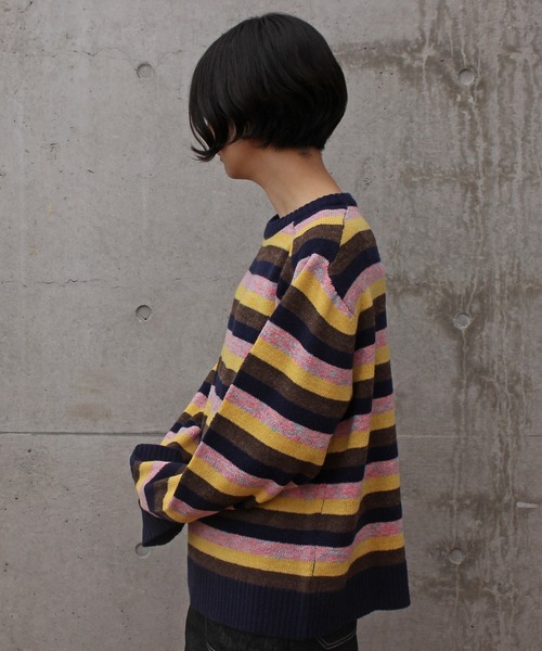 aimer le mieux（エメルミュー）の「aimer ラムナイロン　ブークレー　クルーネックプルオーバー（ニット/セーター・レディース・ピンク系その他/オレンジ系その他・FREE）」の16枚目の写真