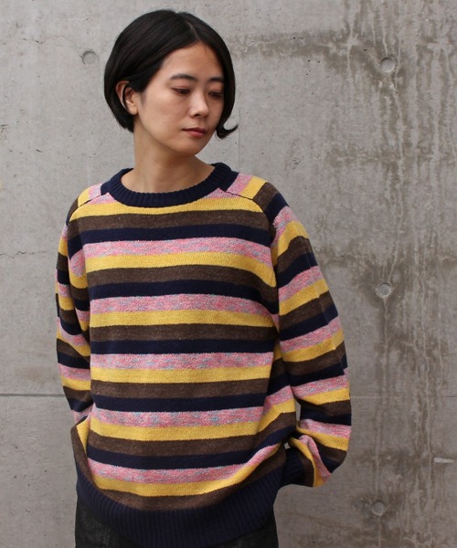aimer le mieux（エメルミュー）の「aimer ラムナイロン　ブークレー　クルーネックプルオーバー（ニット/セーター・レディース・ピンク系その他/オレンジ系その他・FREE）」の21枚目の写真