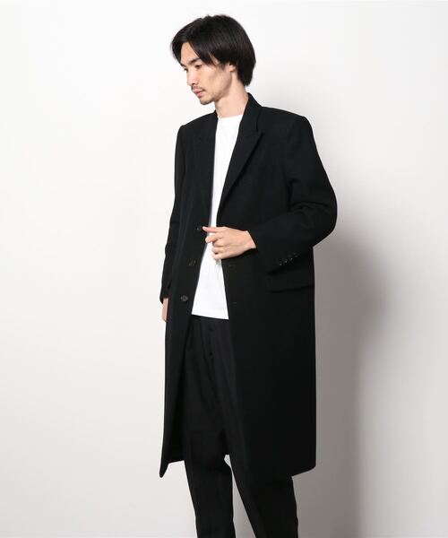 LITTLEBIG（リトルビッグ）の「LITTLEBIG 3B Chester Field Coat (LB213-CT04)（チェスターコート・メンズ・ブラック・44/46）」の6枚目の写真