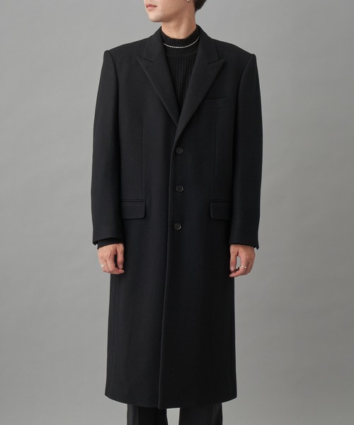 LITTLEBIG（リトルビッグ）の「LITTLEBIG 3B Chester Field Coat (LB213-CT04)（チェスターコート・メンズ・ブラック・44/46）」の8枚目の写真