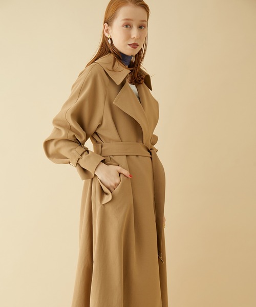 MADEMOISELLE ROPE'（マドモアゼル ロペ）の「オーバーライトトレンチコート（トレンチコート・レディース・グレー/ベージュ・38）」の17枚目の写真