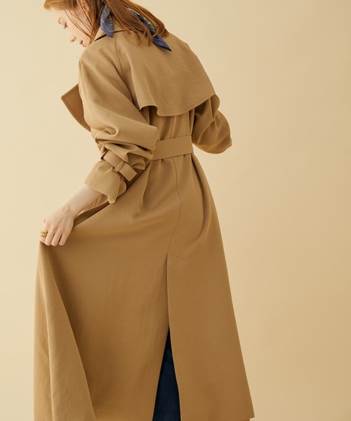 MADEMOISELLE ROPE'（マドモアゼル ロペ）の「オーバーライトトレンチコート（トレンチコート・レディース・グレー/ベージュ・38）」の20枚目の写真