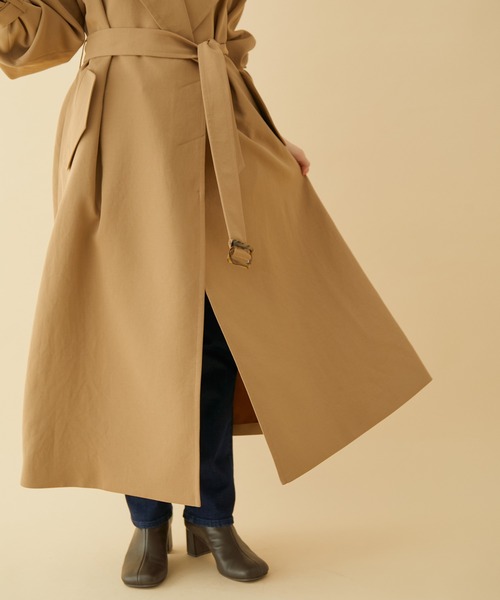 MADEMOISELLE ROPE'（マドモアゼル ロペ）の「オーバーライトトレンチコート（トレンチコート・レディース・グレー/ベージュ・38）」の11枚目の写真